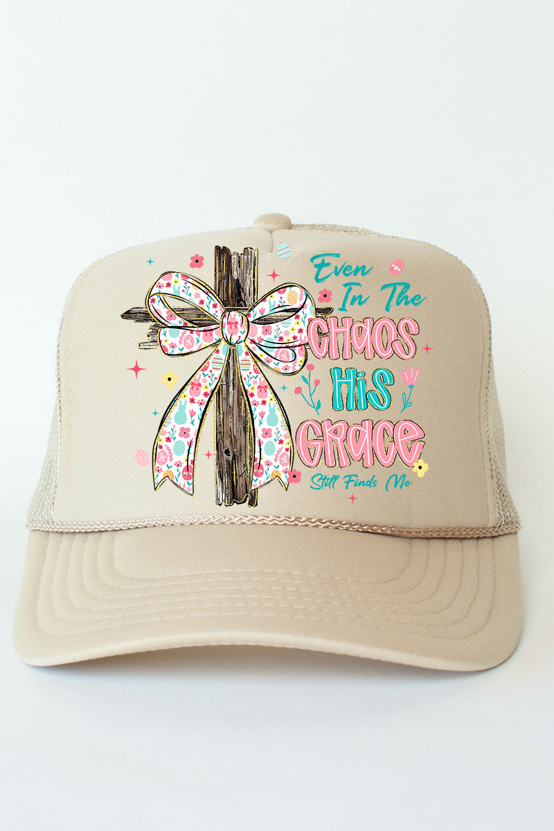 In The Chaos Coquette Cross Otto Foam Front Trucker Hat