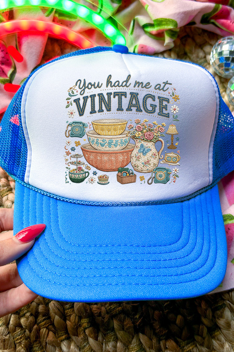 Vintage Threaded Treasures Otto Foam Front Trucker Hat
