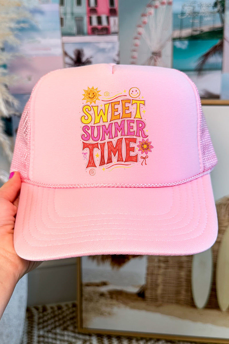 Golden Glow Sweet Summer Time Otto Foam Front Trucker Hat