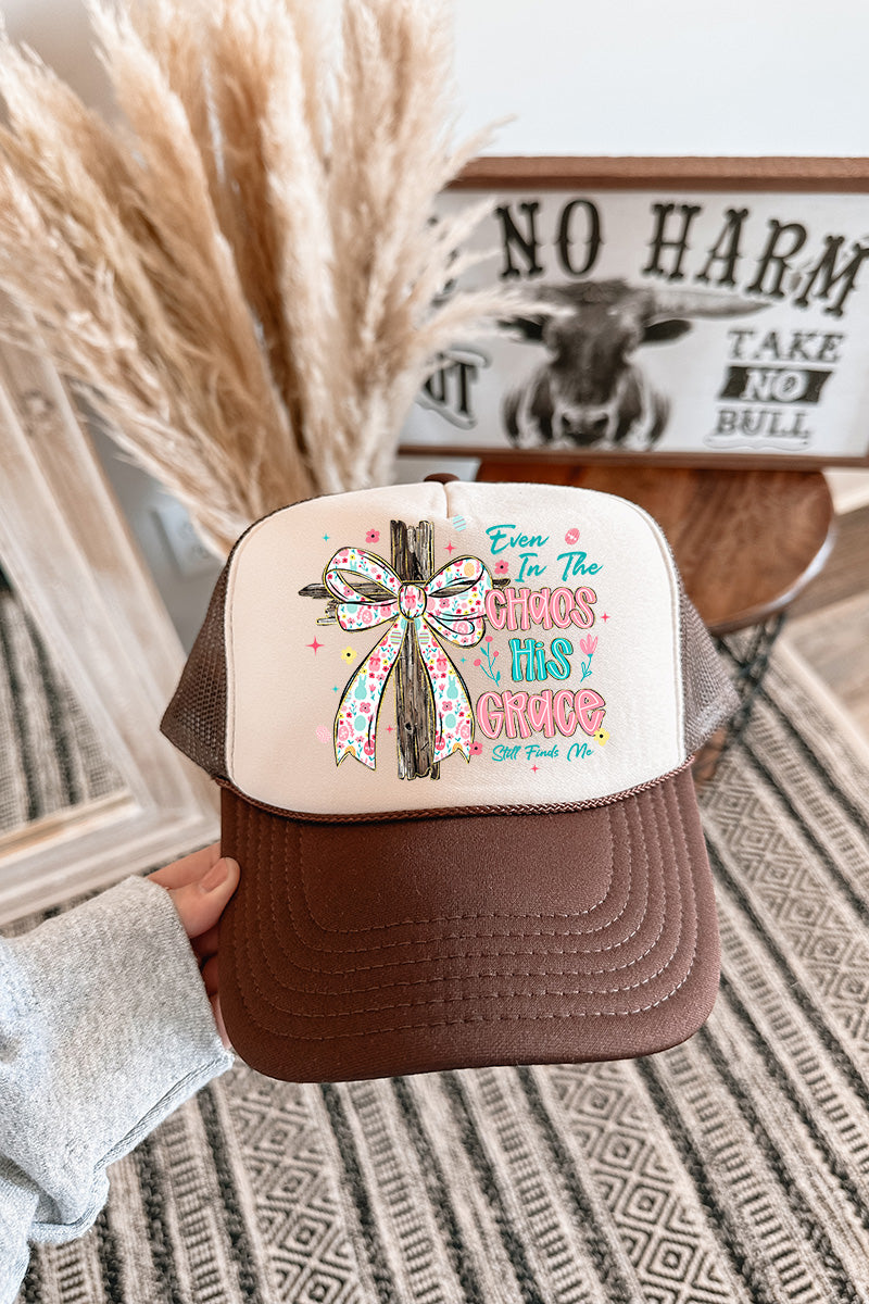 In The Chaos Coquette Cross Otto Foam Front Trucker Hat