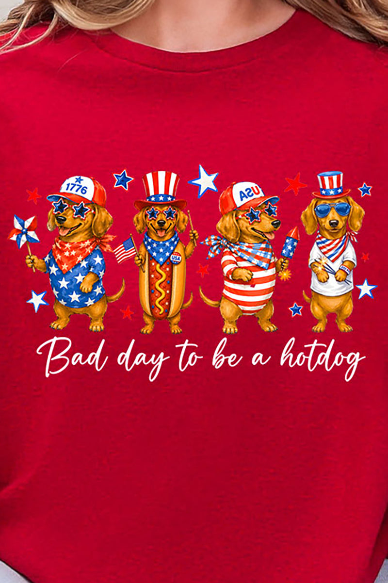Red, White & Weiner Short Sleeve Relaxed Fit T-Shirt