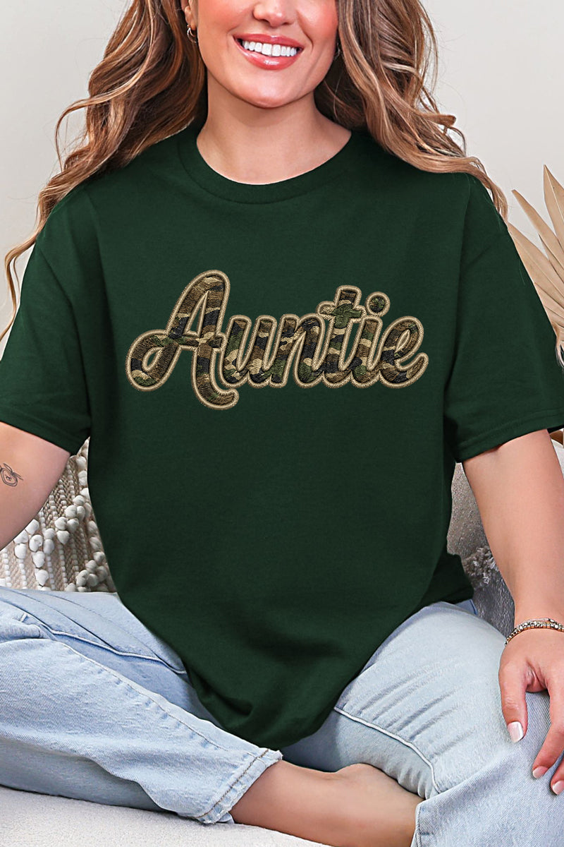 Camo Couture Auntie Short Sleeve Relaxed Fit T-Shirt