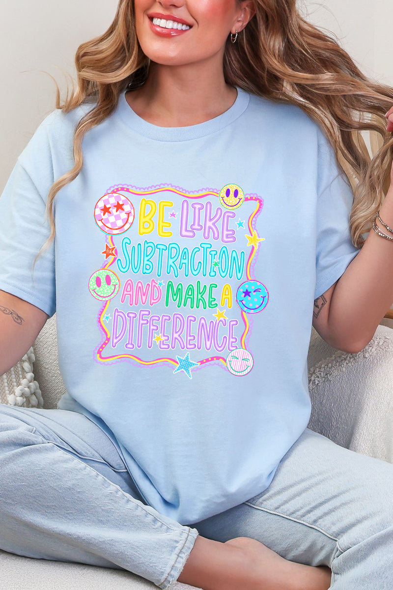 Playful Be Like Subtraction Short Sleeve Relaxed Fit T-Shirt