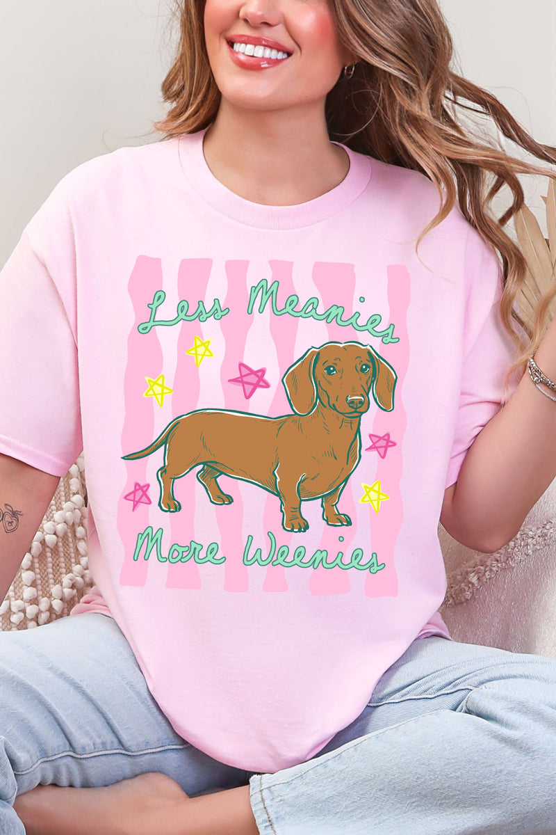 Less Meanies More Weenies Short Sleeve Relaxed Fit T-Shirt