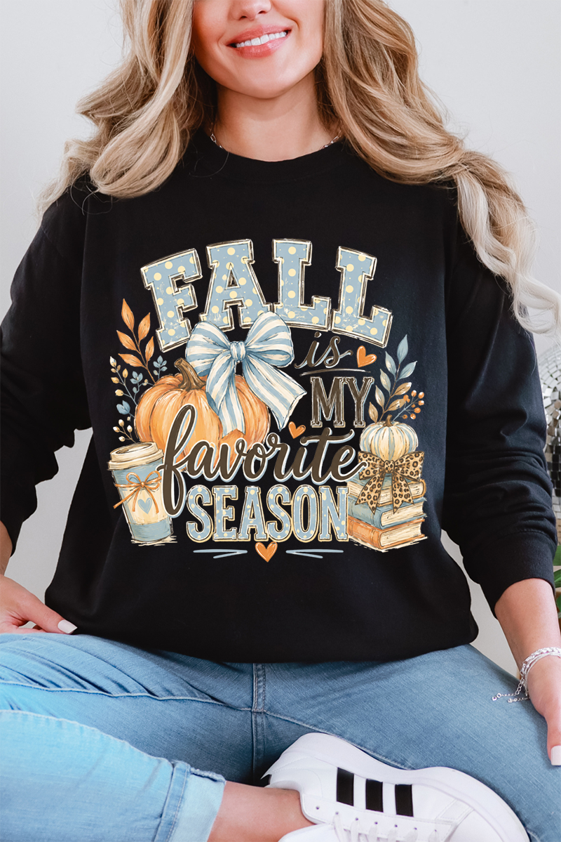 Fall Season Charm Comfort Colors Heavyweight Long T-Shirt