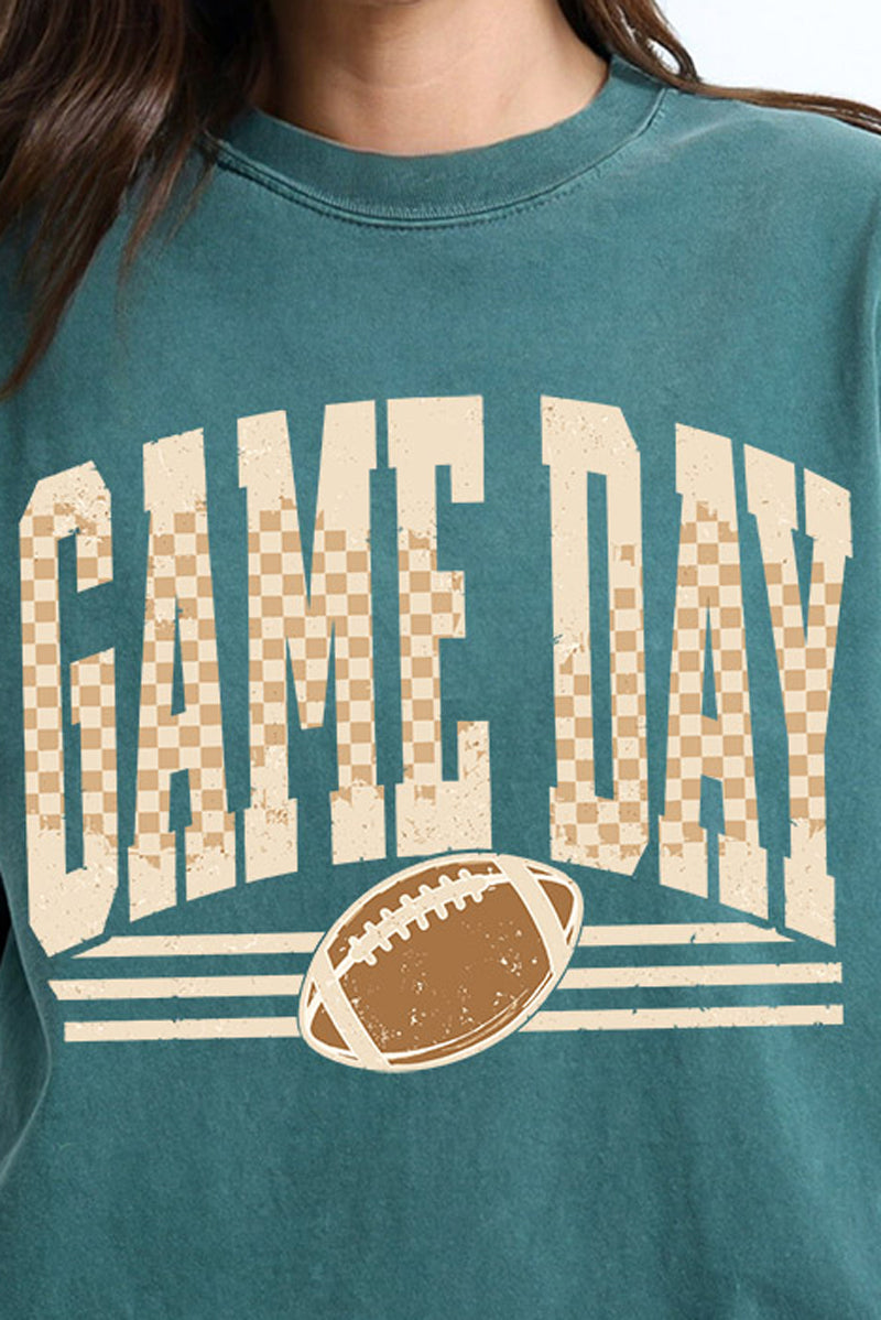 Checkered Taupe Game Day Ready To Press DTF Transfer