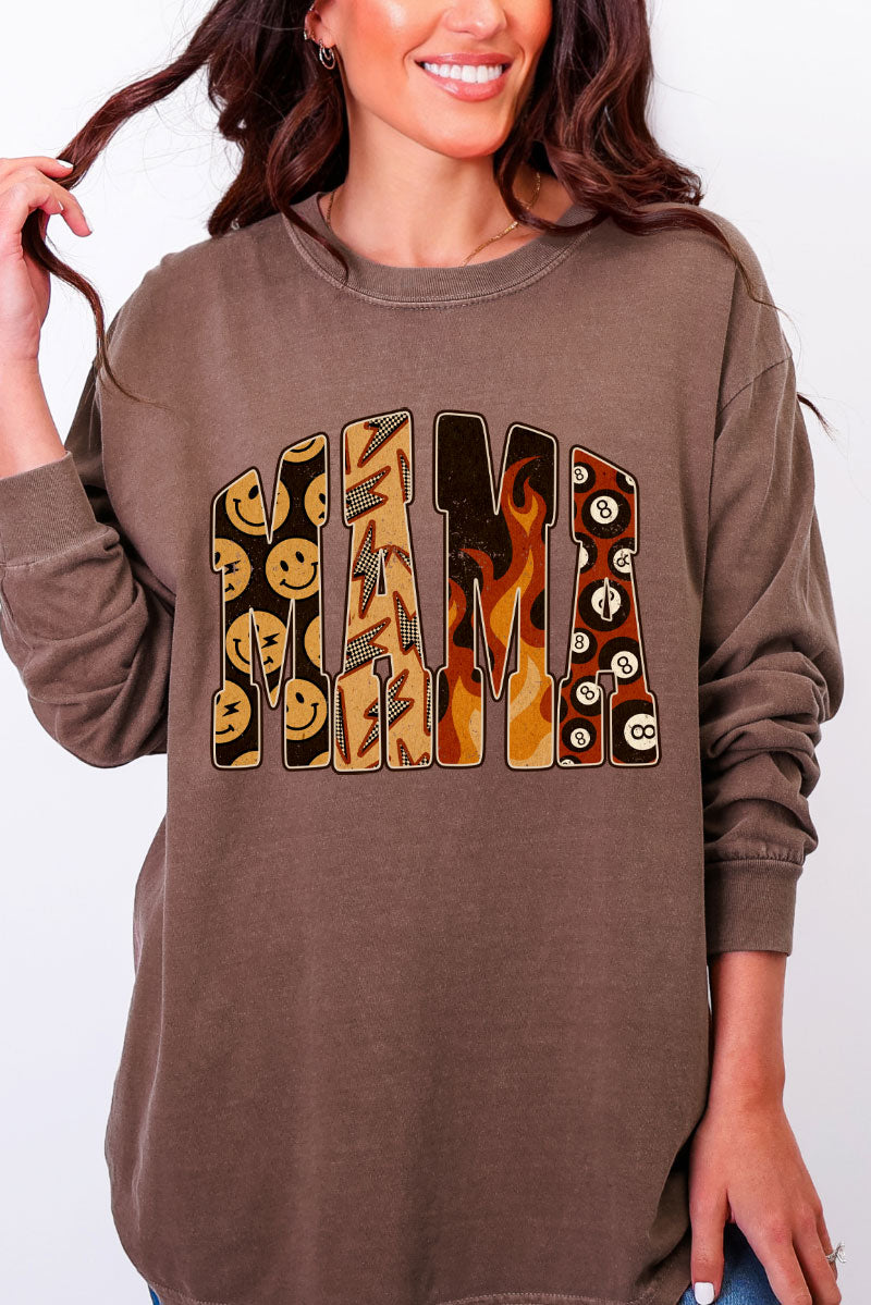 Mama Remix Comfort Colors Heavyweight Long Sleeve T-Shirt