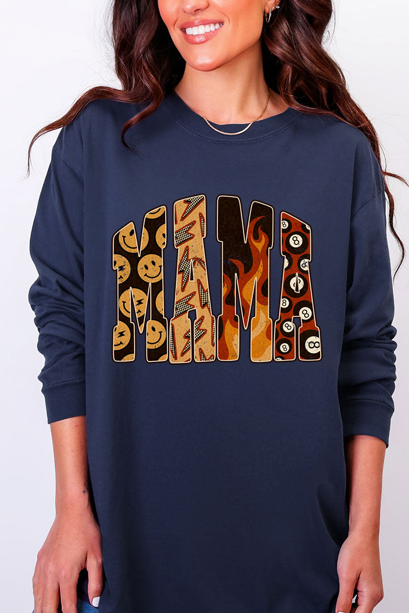 Mama Remix Comfort Colors Heavyweight Long Sleeve T-Shirt