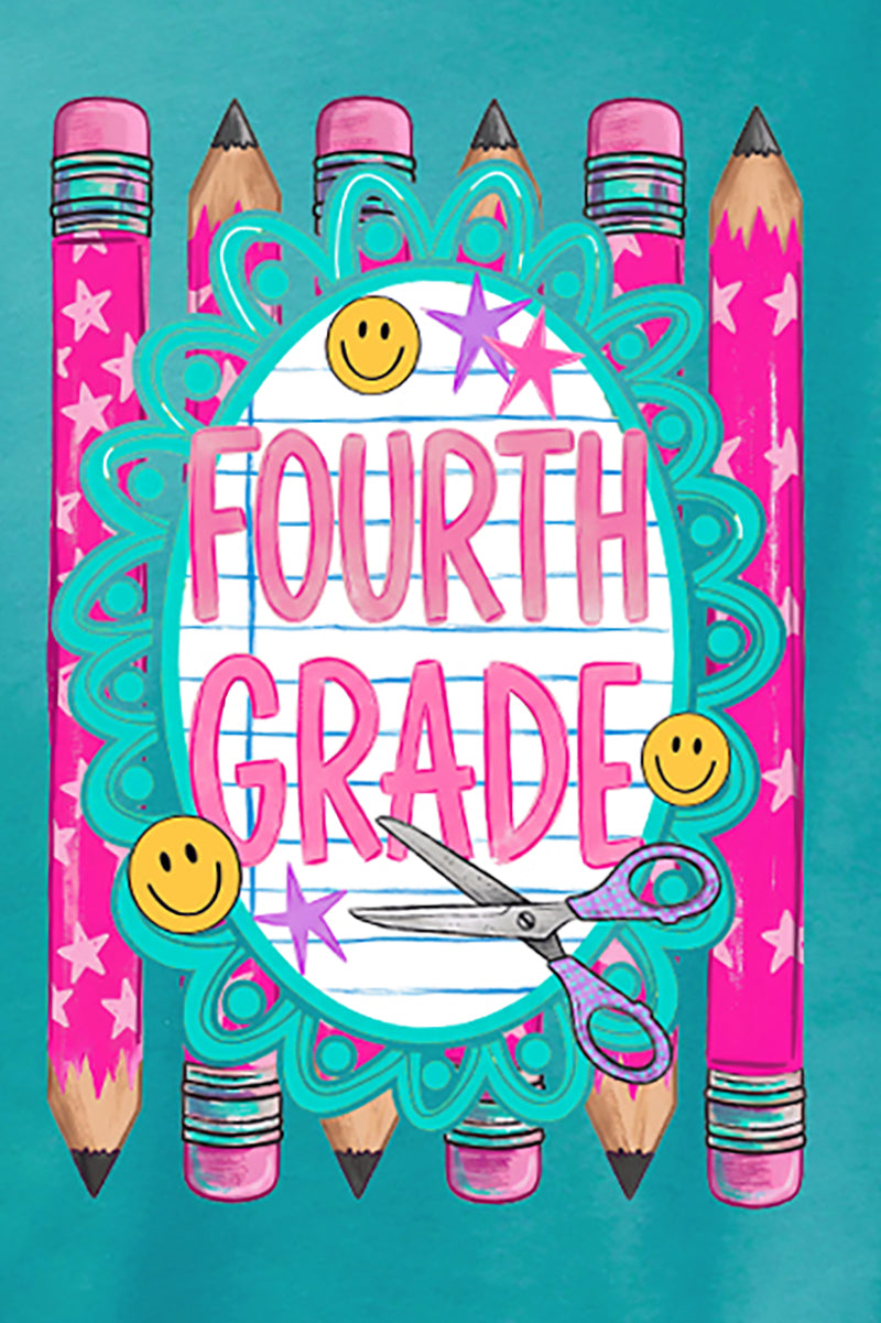 Primary Pencil Crew: Pre-K To Fourth Grade Softstyle Adult T-Shirt *Choose Your Grade