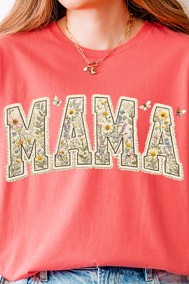 Buzzing Blooms Mama Softstyle Adult T-Shirt