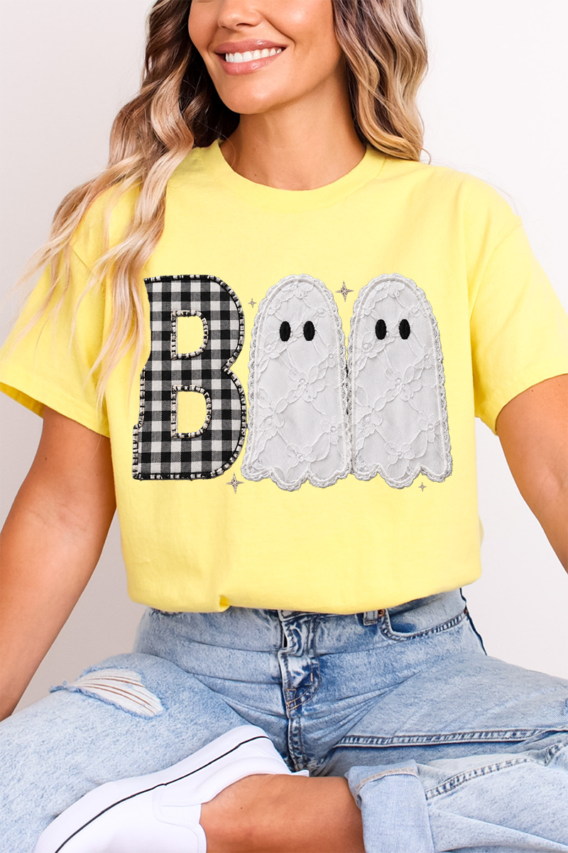 Gingham & Lace Boo Softstyle Adult T-Shirt