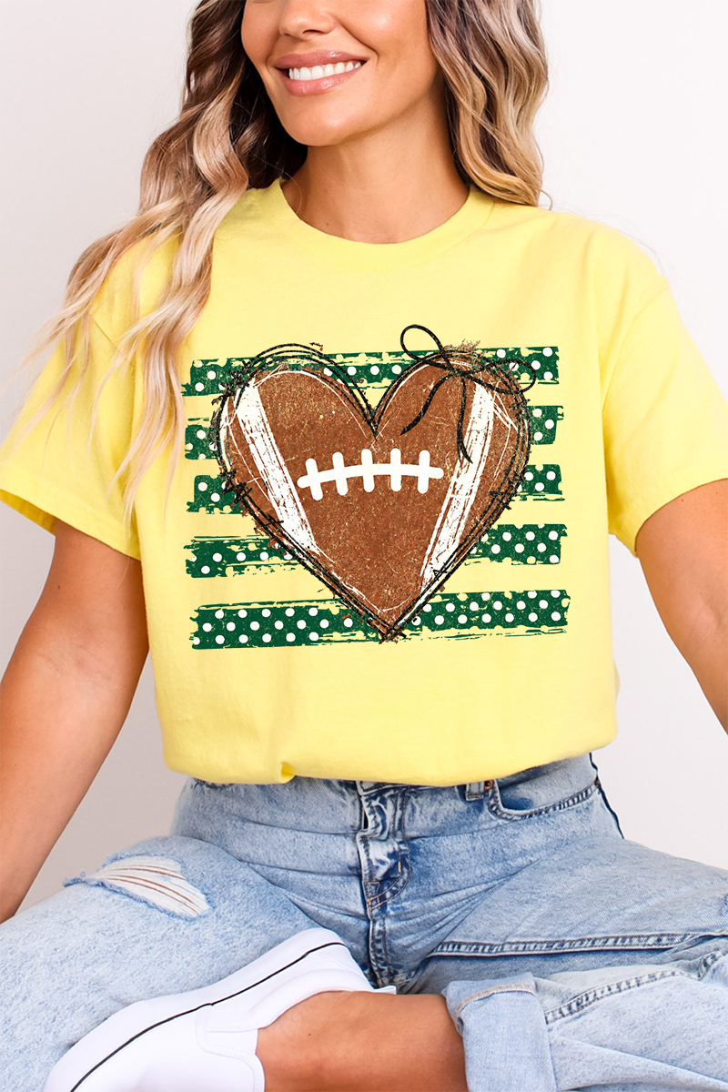 Green Football Sweetheart Softstyle Adult T-Shirt