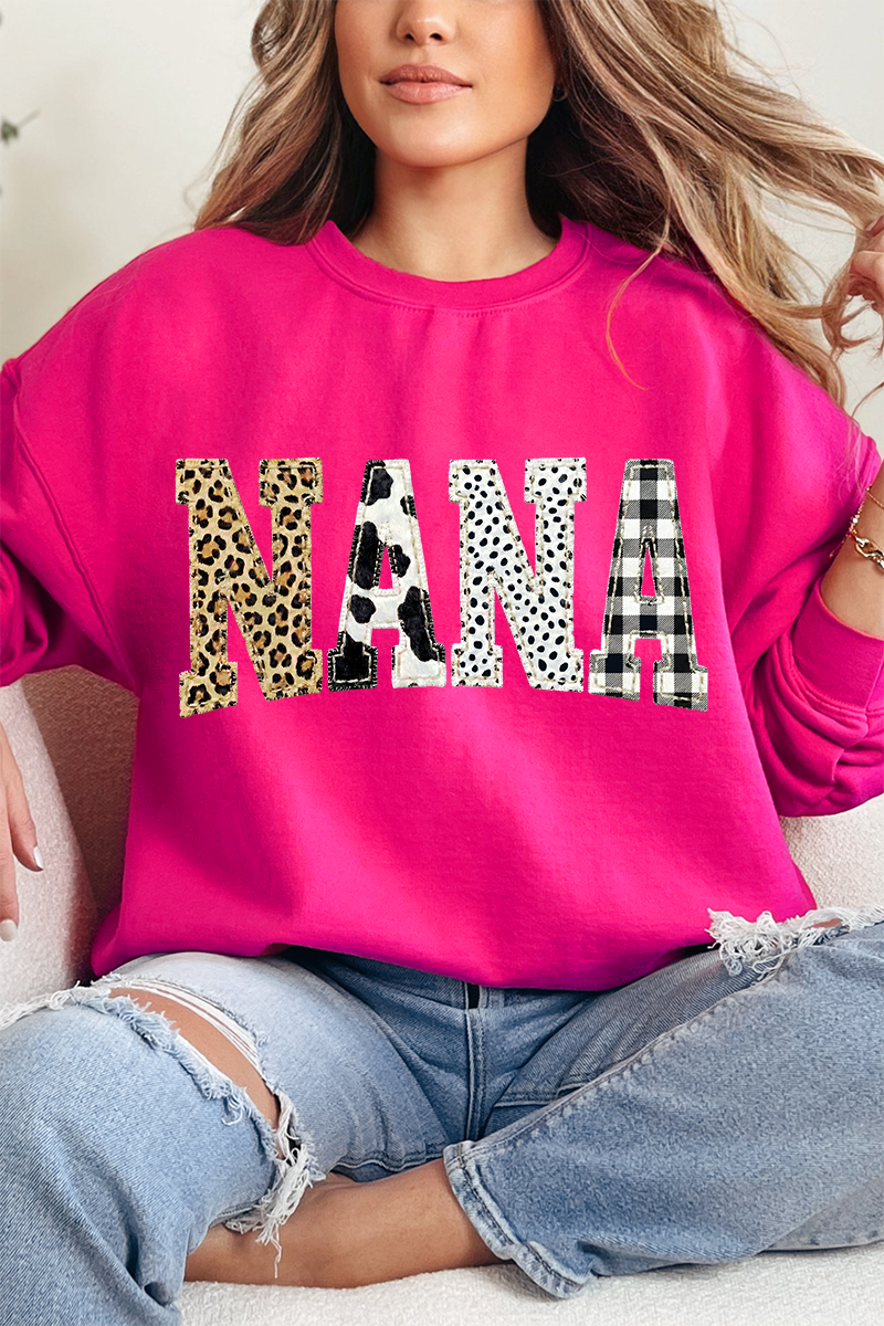 Pattern Play Nana Heavy Blend Crew Sweatshirt