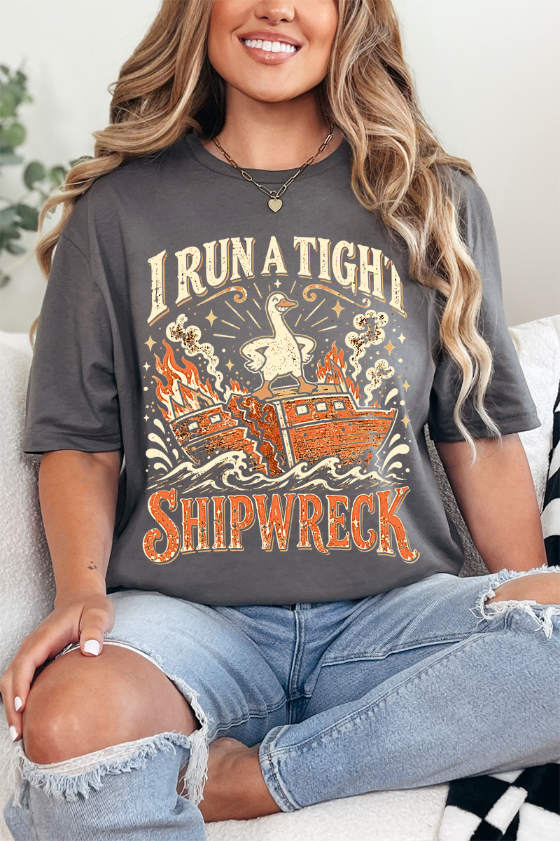 Tight Shipwreck Goose Softstyle Adult T-Shirt
