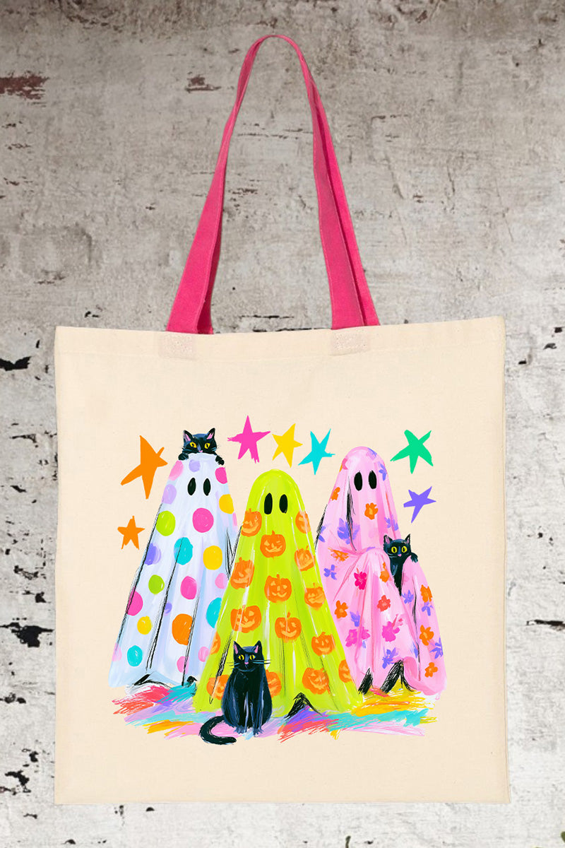 Neon Night Spirits Medium Canvas Tote