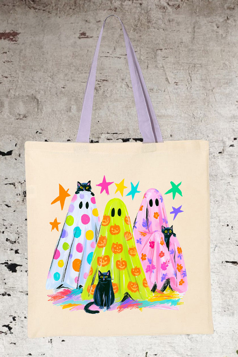 Neon Night Spirits Medium Canvas Tote