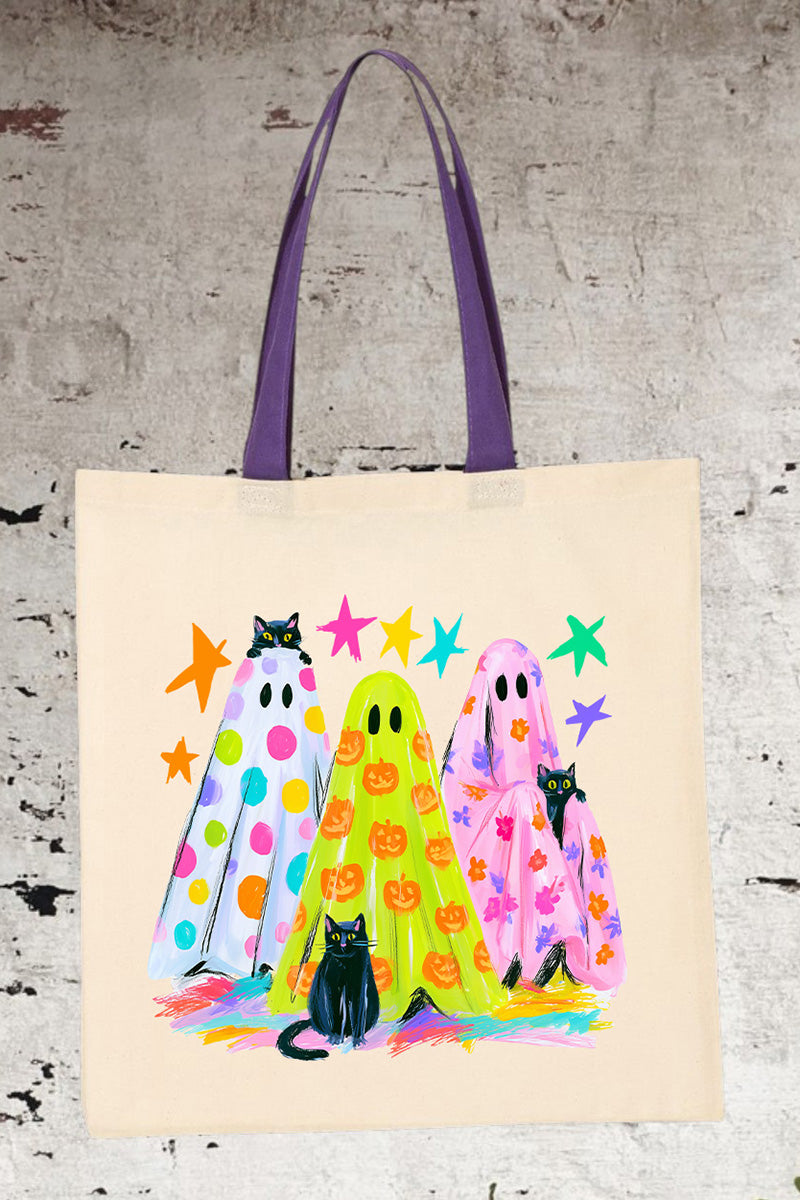 Neon Night Spirits Medium Canvas Tote