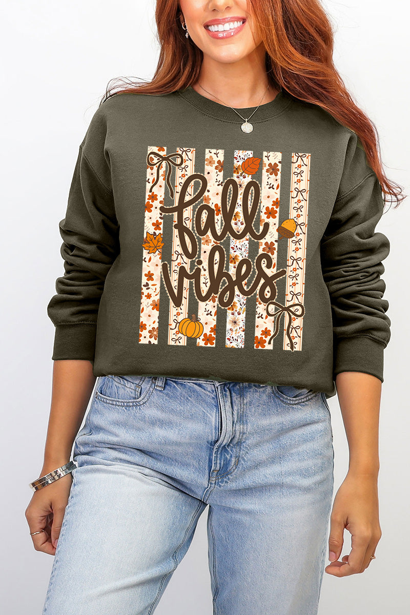 Cozy Coquette Fall Vibes Ecosmart Crewneck Sweatshirt