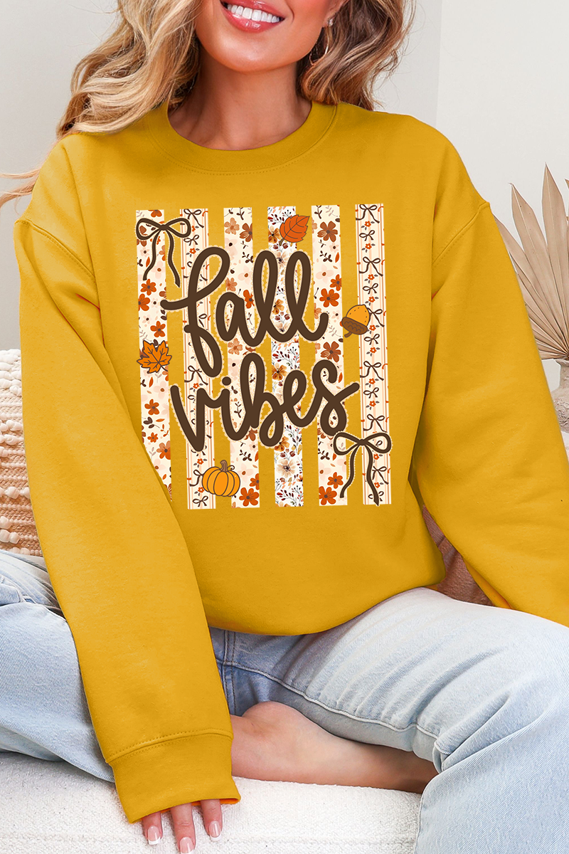 Cozy Coquette Fall Vibes Ecosmart Crewneck Sweatshirt