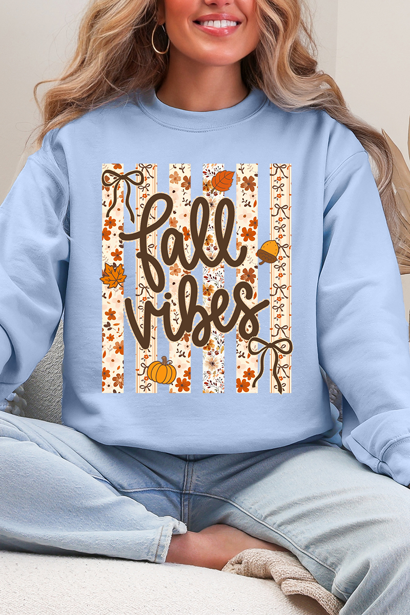Cozy Coquette Fall Vibes Ecosmart Crewneck Sweatshirt