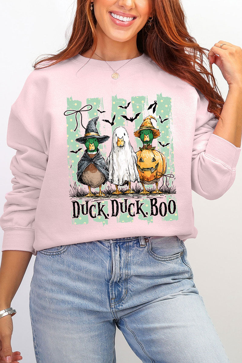 Duck, Duck, Boo Ecosmart Crewneck Sweatshirt
