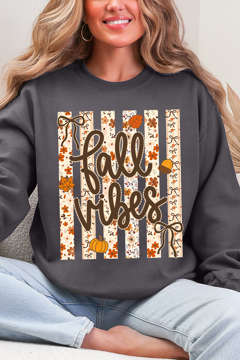 Cozy Coquette Fall Vibes Ecosmart Crewneck Sweatshirt