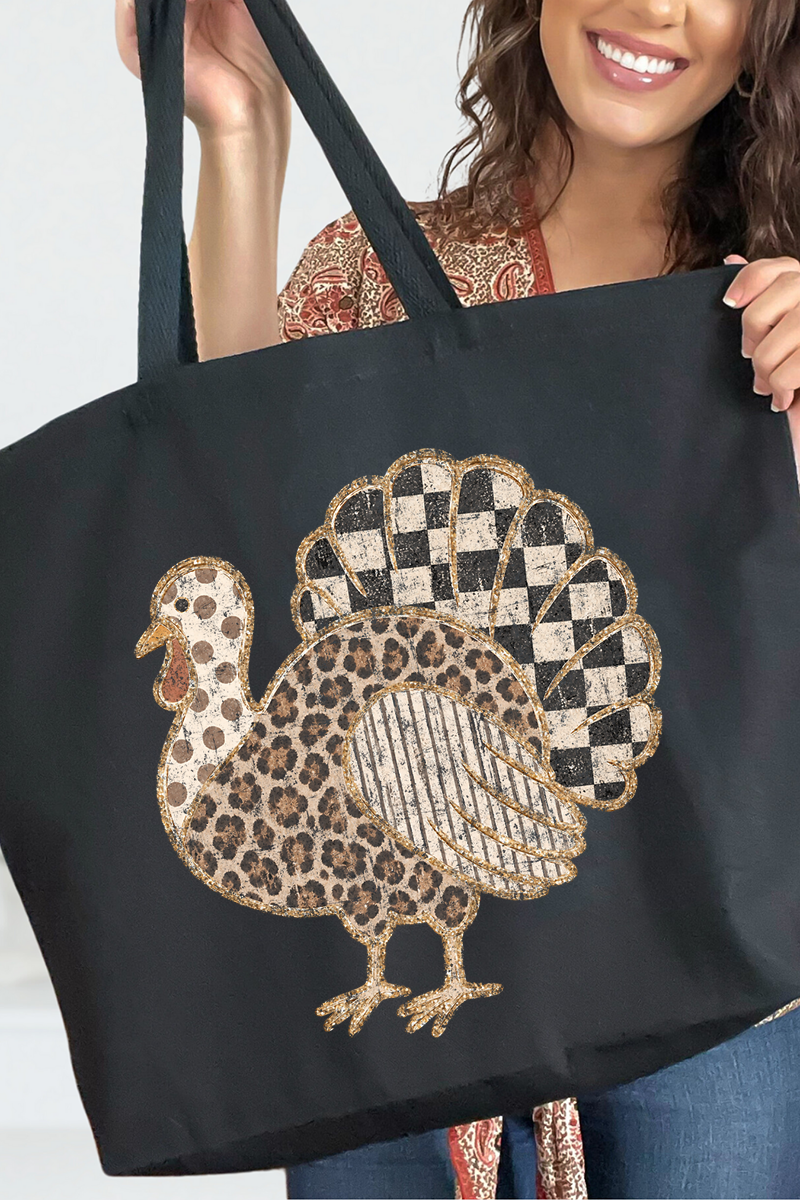 Wild Turkey Canvas Jumbo Tote