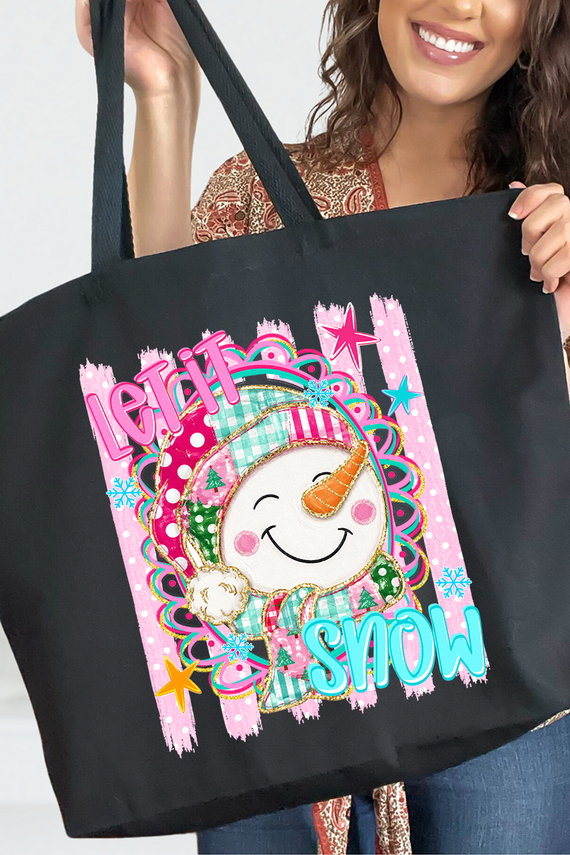 Snow Much Sass Canvas Jumbo Tote