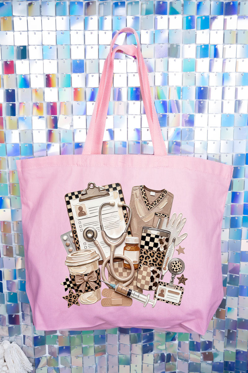 On Call In Style Canvas Jumbo Tote