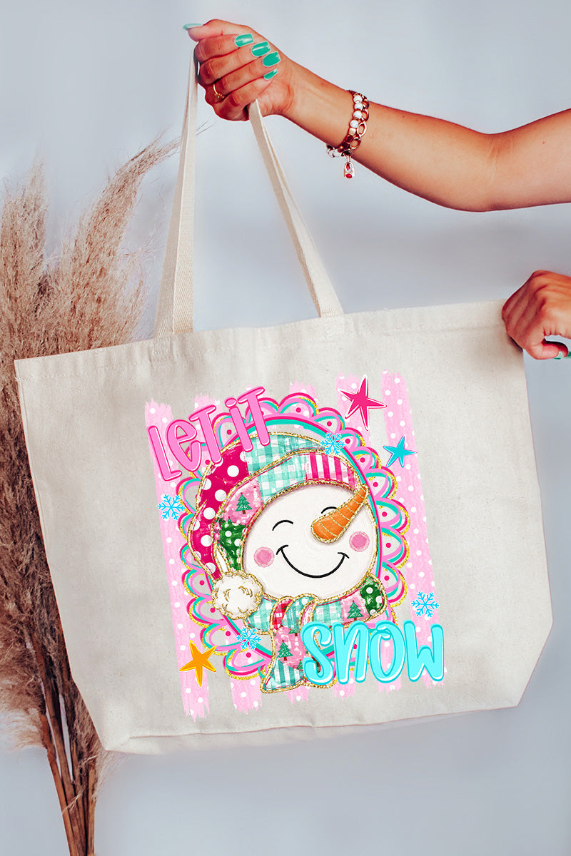 Snow Much Sass Canvas Jumbo Tote