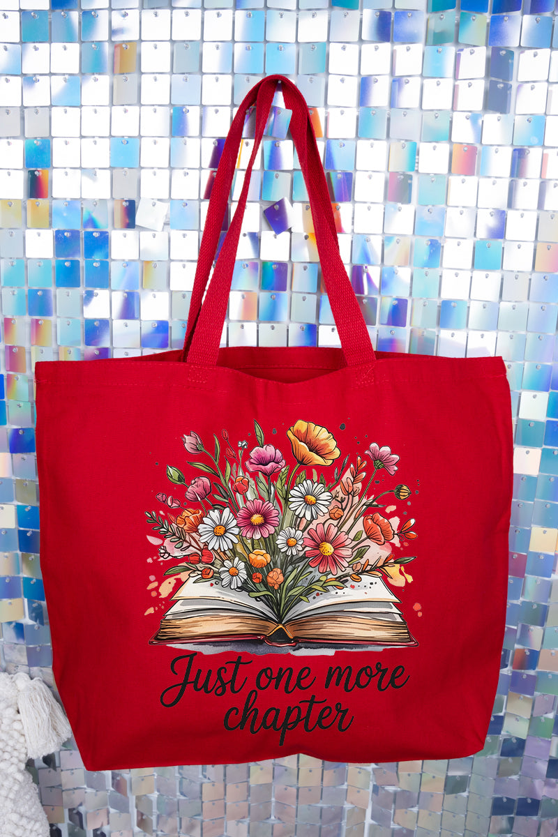 Book Bouquet Canvas Jumbo Tote