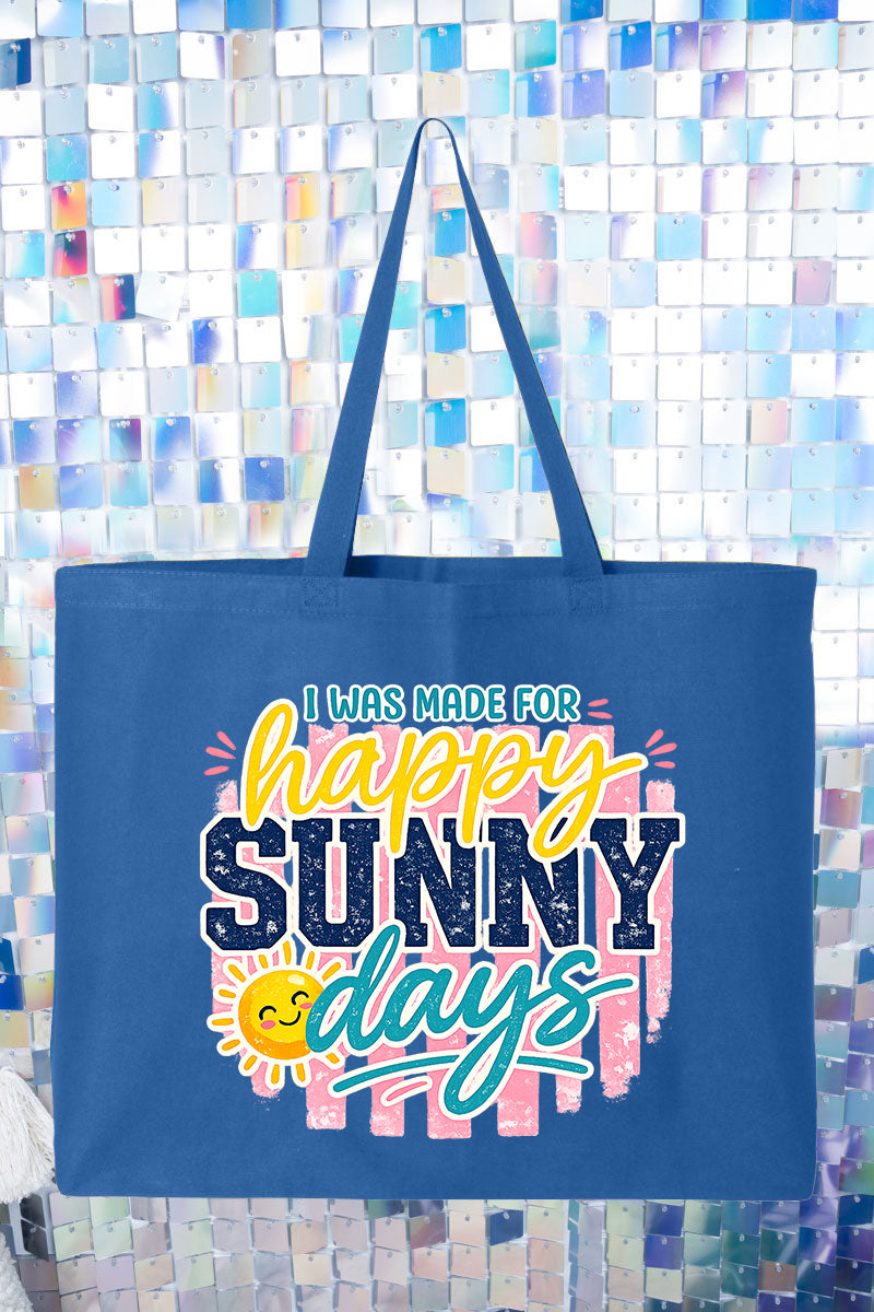 Made For Sunny Days Canvas Jumbo Tote