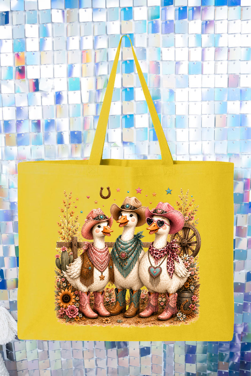 Boots & Beaks Canvas Jumbo Tote