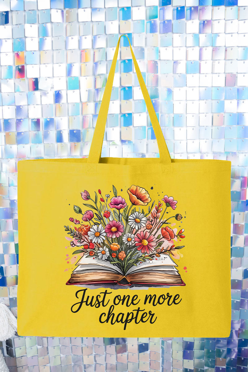 Book Bouquet Canvas Jumbo Tote
