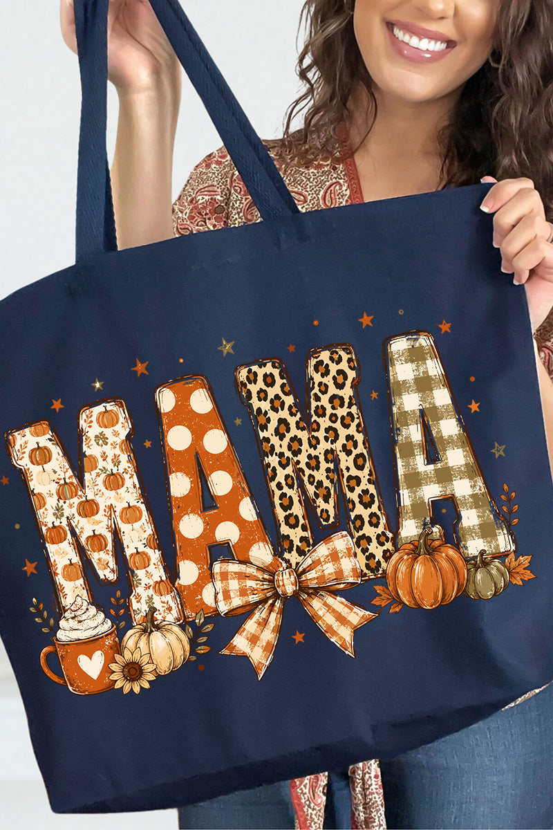 Pumpkin Spice Mama Canvas Jumbo Tote