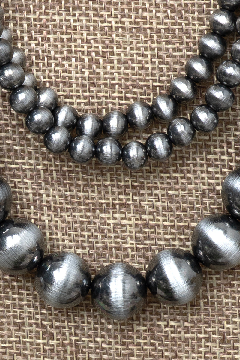 TIPI Western Elite Silver Pearl Layered Necklace