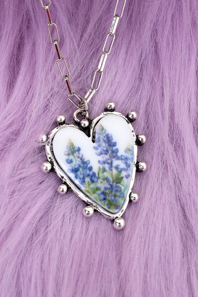 TIPI Blooming Heart Silvertone Necklace
