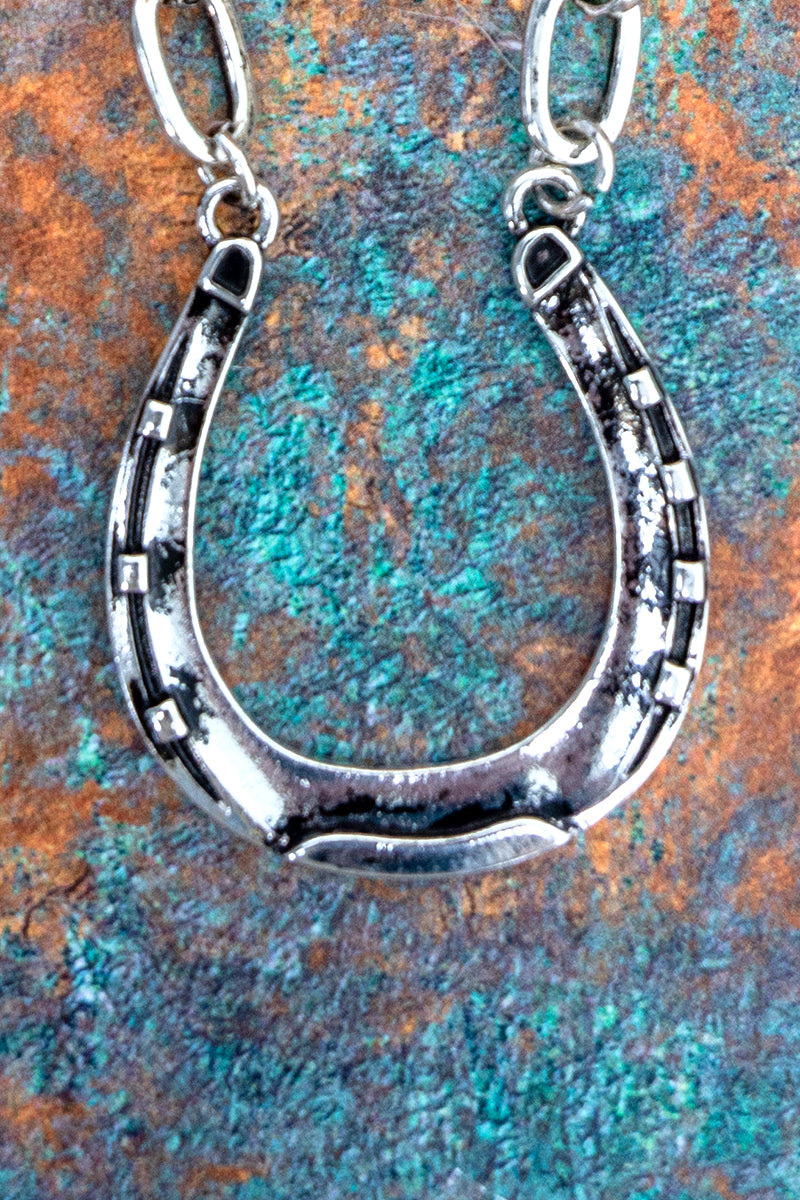 TIPI Hollow Creek Horseshoe Silvertone Necklace