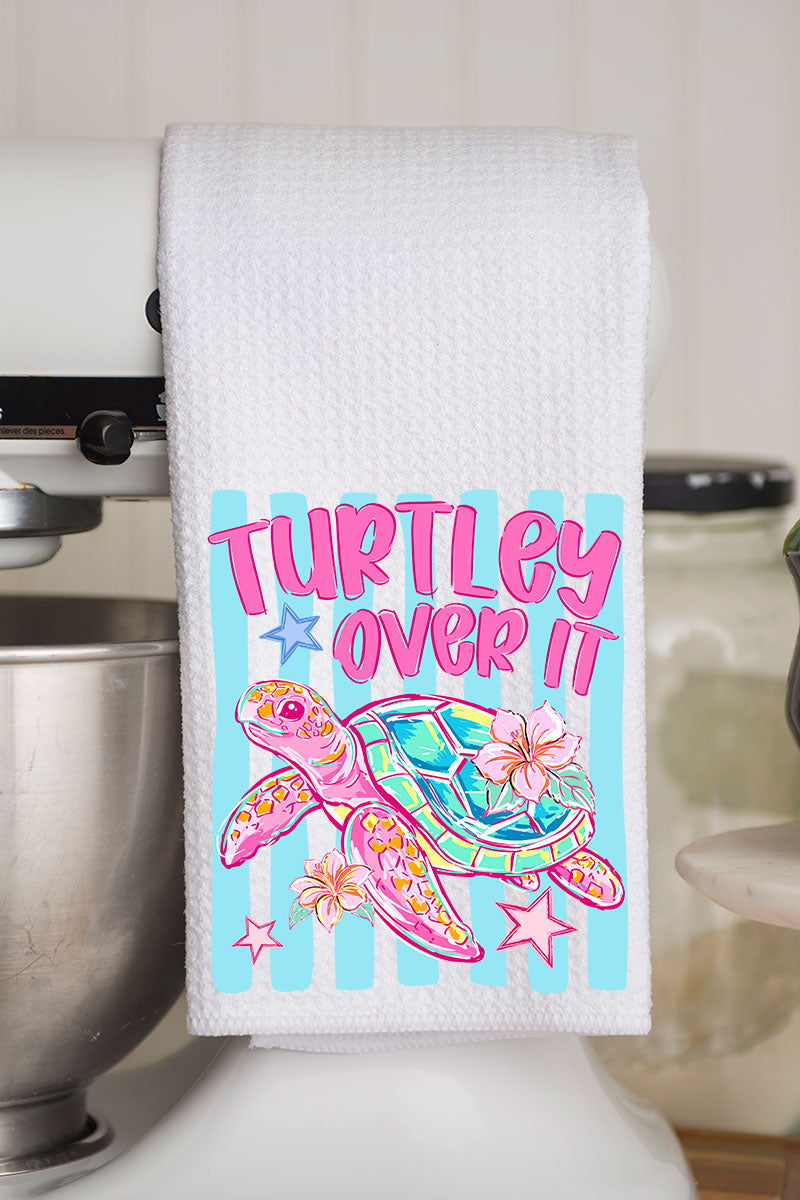 Turtley Over It Waffle Kitchen Towel