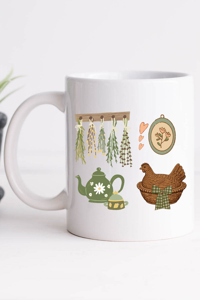 Herbs And Heirlooms Ceramic Mug