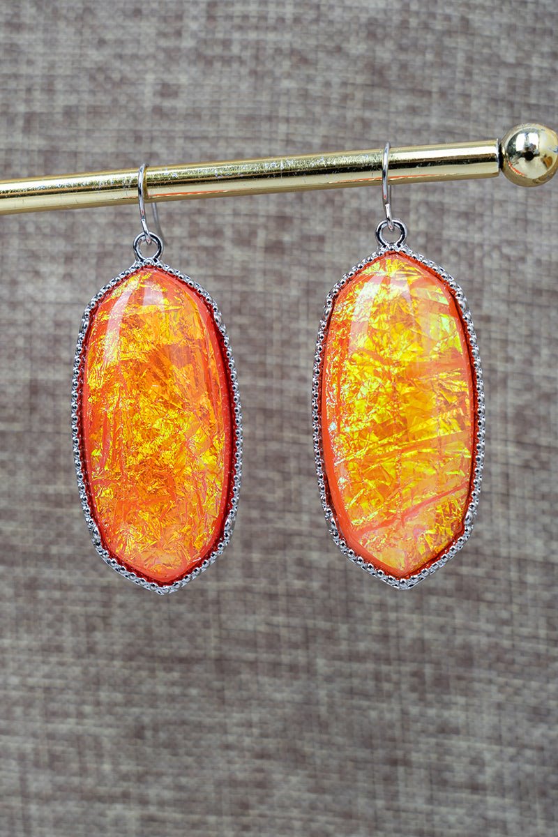 SALE! Blair Coral Opal Silvertone Earrings - Wholesale Accessory Market