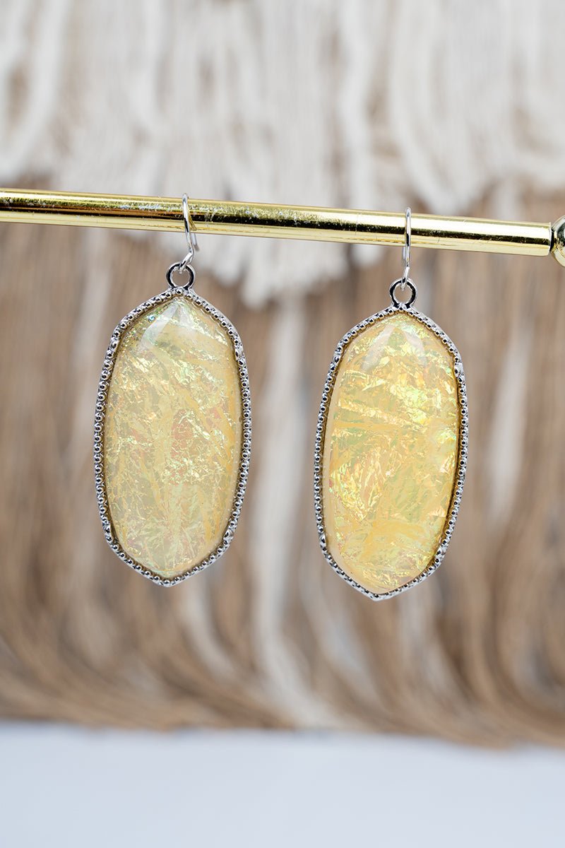 SALE! Blair Ivory Opal Silvertone Earrings - Wholesale Accessory Market
