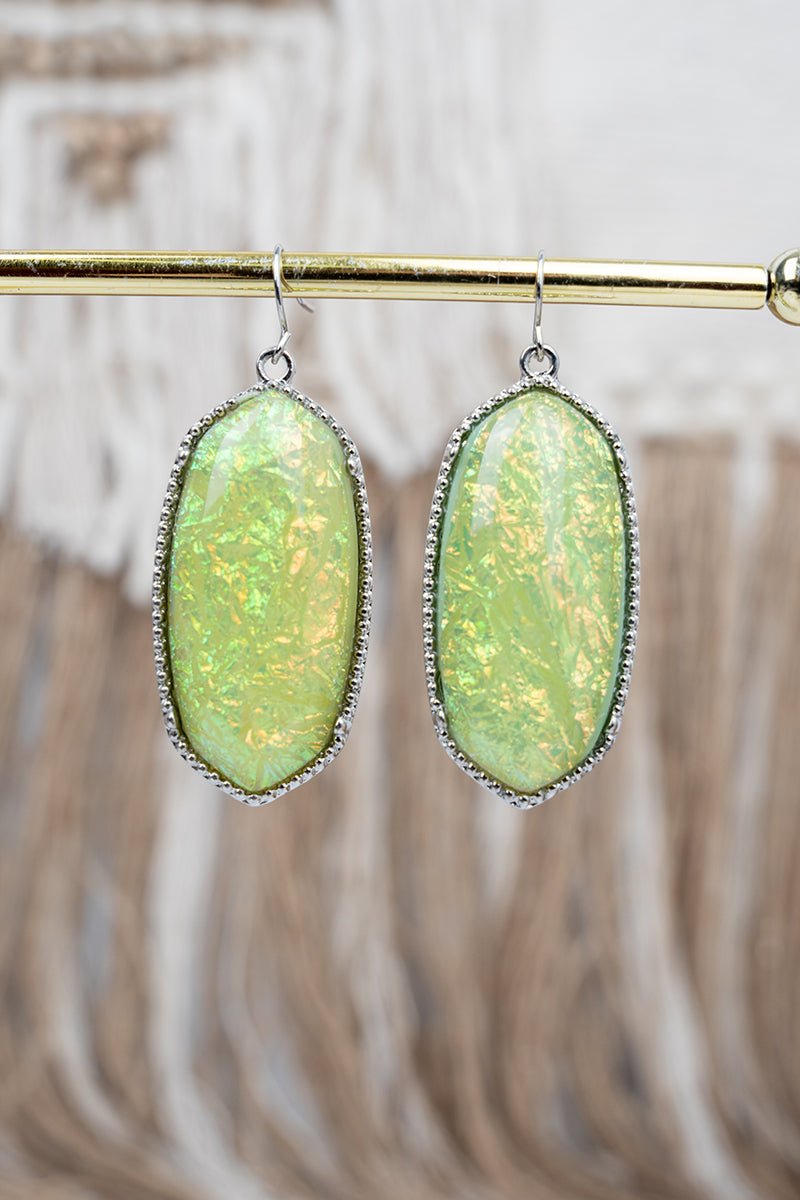 SALE! Blair Mint Opal Silvertone Earrings - Wholesale Accessory Market