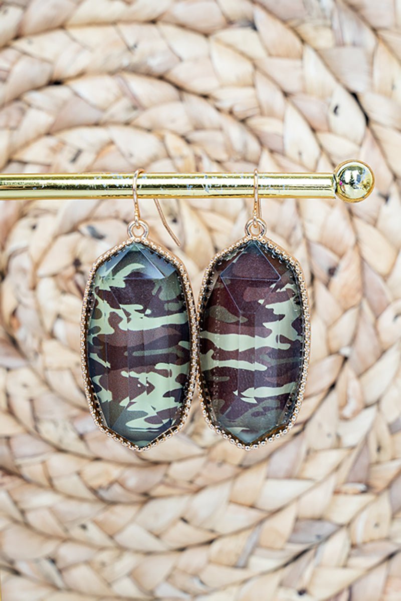 SALE! Mia Camo Goldtone Earrings - Wholesale Accessory Market