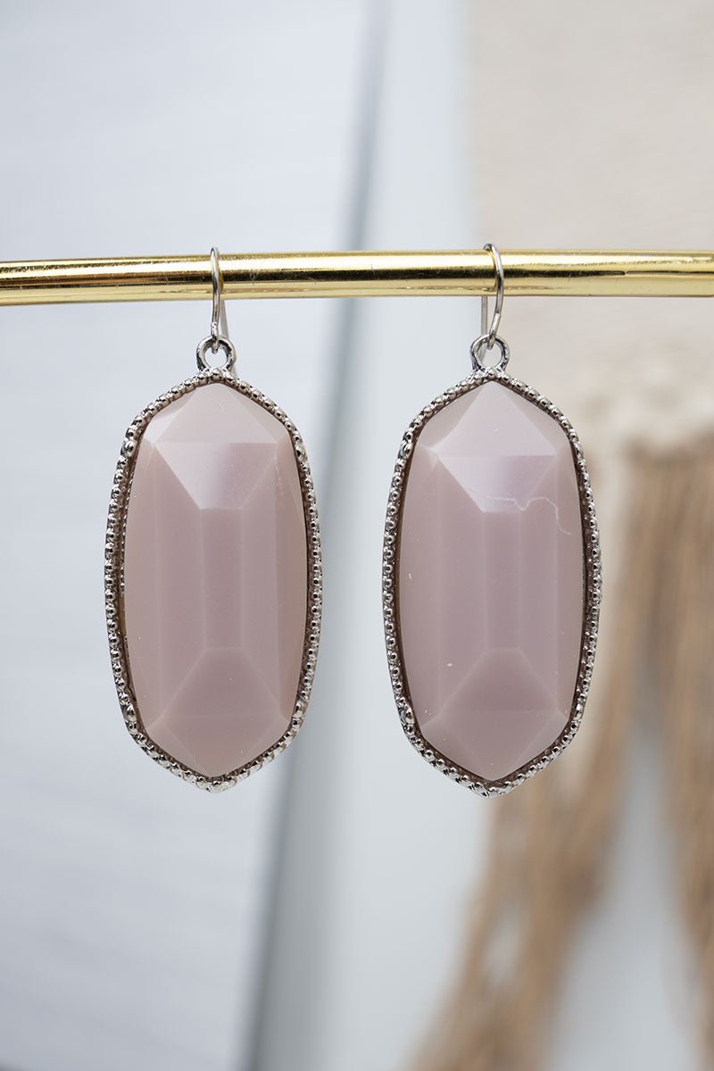 SALE! Mia Taupe Silvertone Earrings - Wholesale Accessory Market