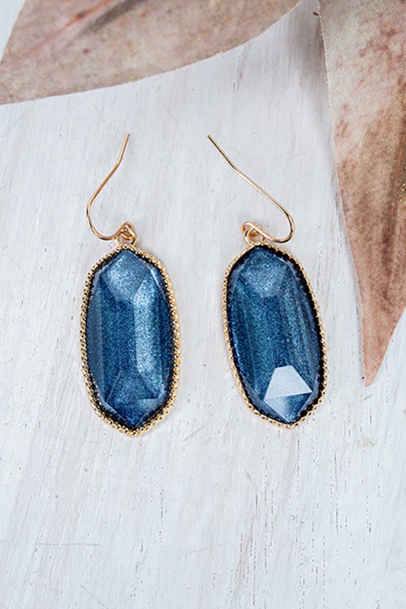 SALE! Lorelei Blue Shimmer Earrings - Wholesale Accessory Market