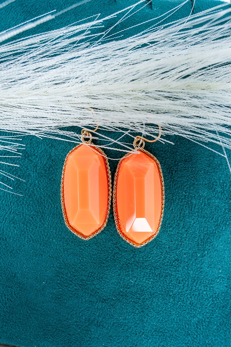 SALE! Lorelei Peach Earrings - Wholesale Accessory Market