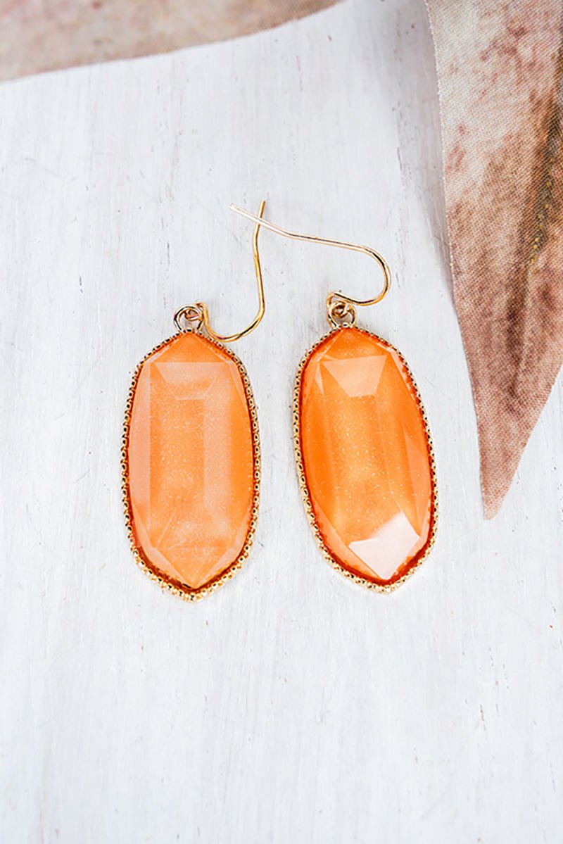 SALE! Lorelei Peach Shimmer Earrings - Wholesale Accessory Market