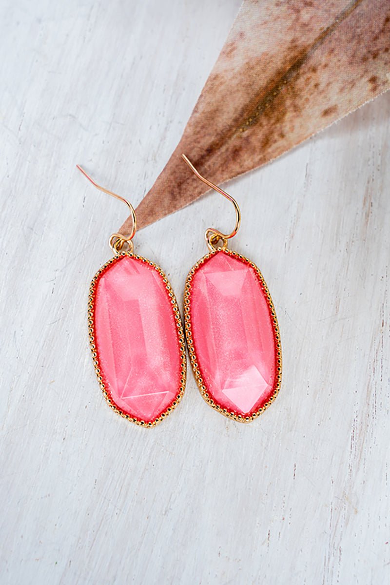 SALE! Lorelei Pink Shimmer Earrings - Wholesale Accessory Market