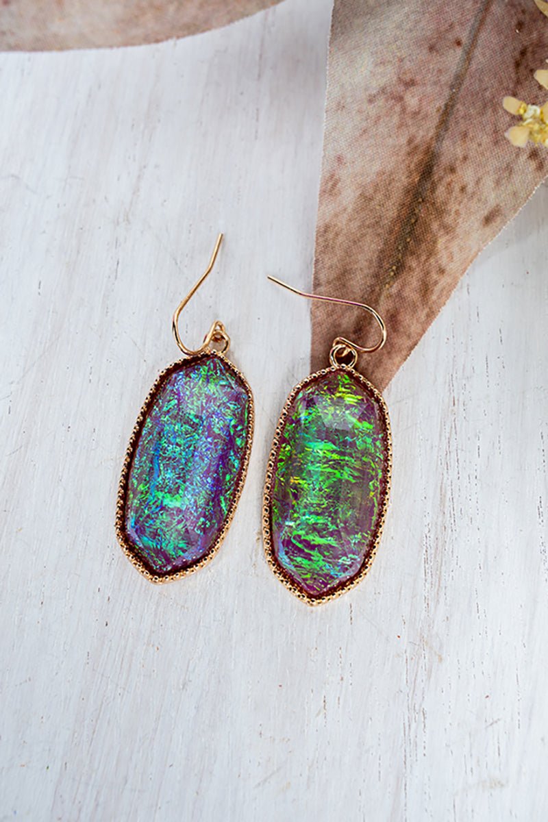 SALE! Lorelei Purple Opal Earrings - Wholesale Accessory Market